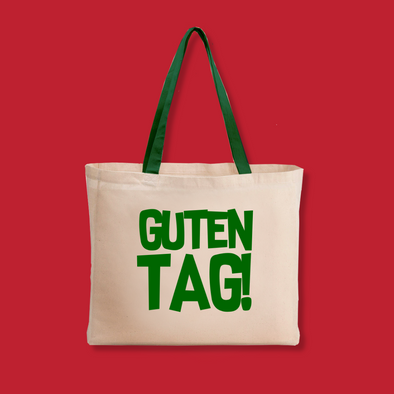Guten Tag German Canvas Tote Bag