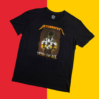 Drink ‘Em All Heavy Metal Oktoberfest T-Shirt